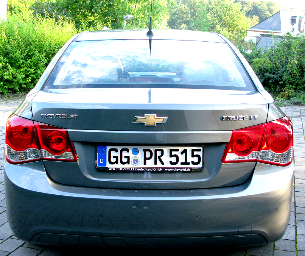 Chevrolet Cruze: Blick auf die Heckpartie. 