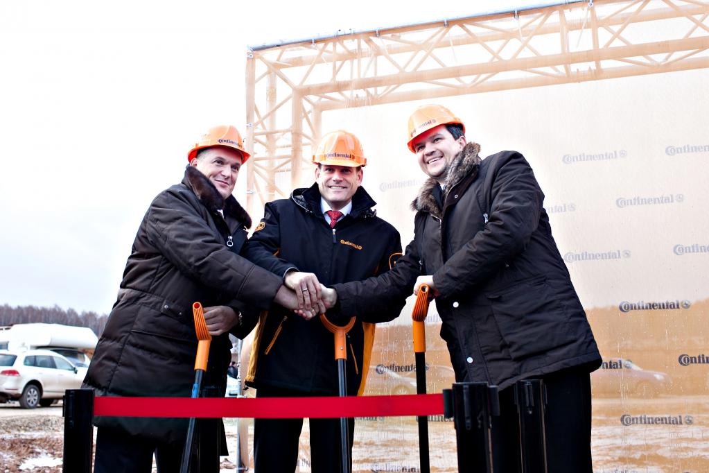 Conti legt Grundstein für neue Reifenfabrik in Russland