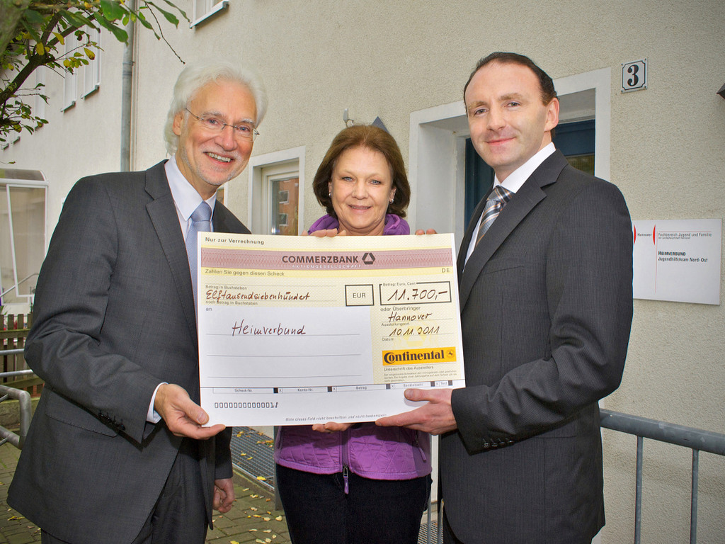 Continental-Mitarbeiter spenden 11 700 Euro