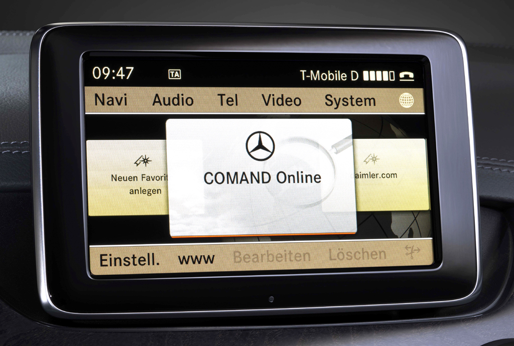 Das Comand-Online-System ist die Telematik-Grundlage bei Mercedes. 