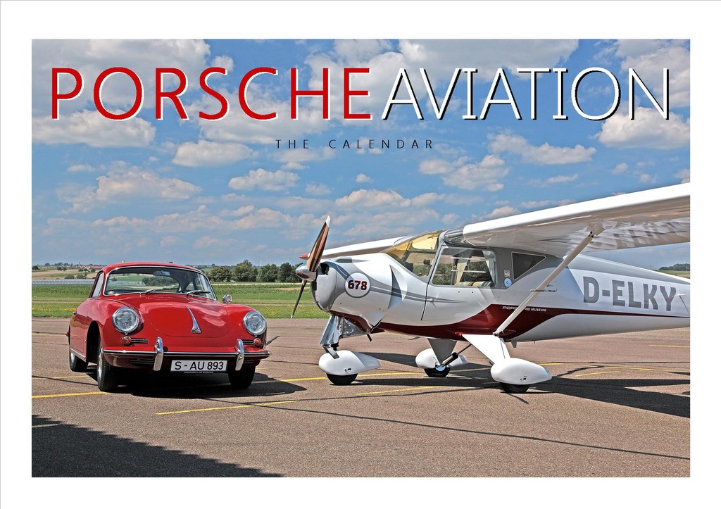 Dauerhafter Kalender verbindet Porsche und Flugzeuge