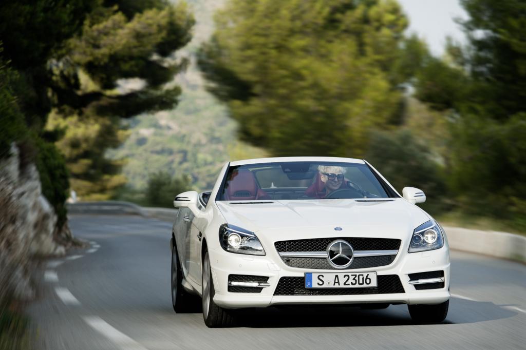 Den Mercedes SLK gibt es nun auch mit Dieselmotor
