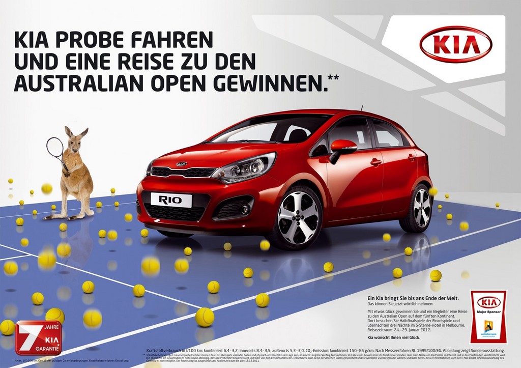 Gewinnspiel: Mit Kia zu den Australian Open 2012
