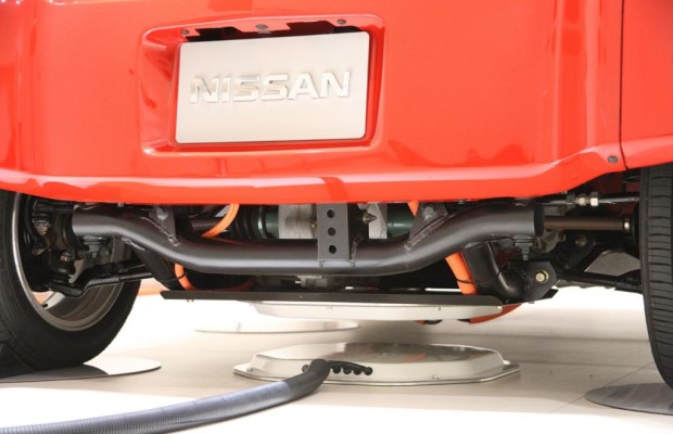 Heinzelmännchen betanken das Elektroauto