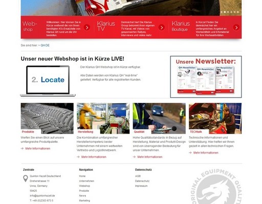 Klarius hat Internetauftritt überarbeitet