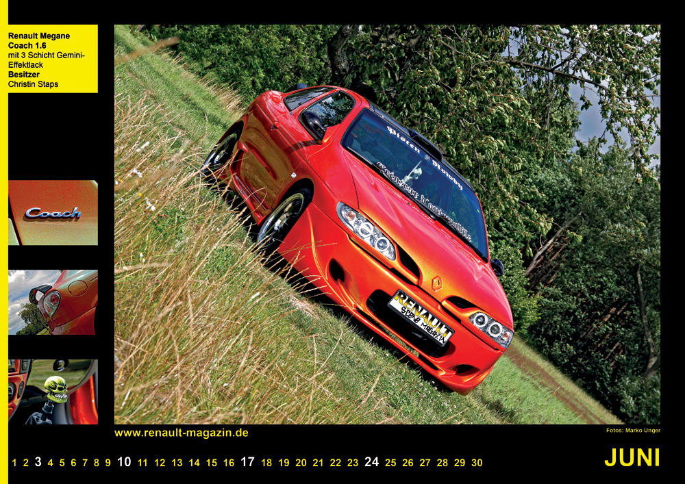 Renault-Scene-Magazin Kalender 2012