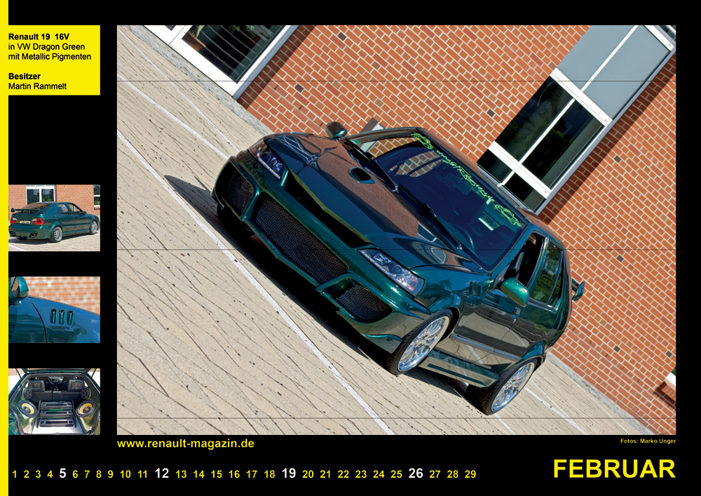 Renault-Scene-Magazin Kalender 2012