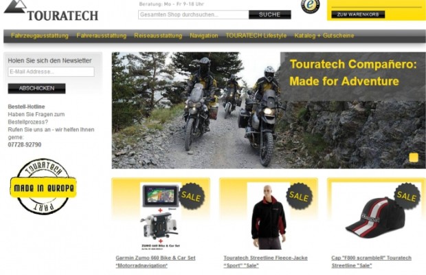 Touratech mit neuem Web-Shop