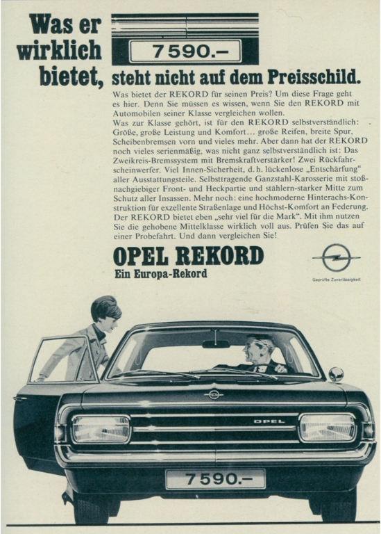 Tradition: 45 Jahre Opel Rekord C/Commodore A - Mittelklasse für Millionen