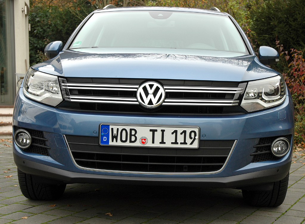 VW Tiguan: Blick auf die Frontpartie.