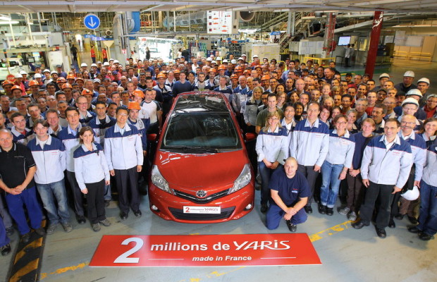 Zwei Millionen Yaris aus Frankreich