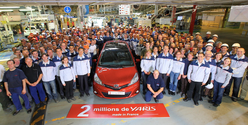 Zwei Millionen Yaris aus Frankreich