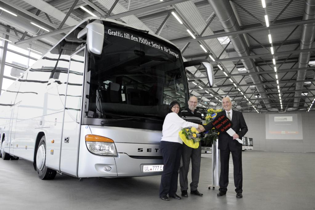 1 500 Setra-Busse rollen durch Schweden