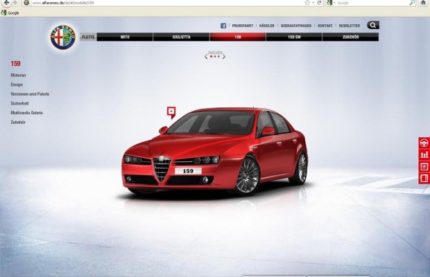 Alfa Romeo launcht neue Website