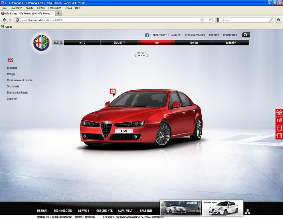 Alfa Romeo launcht neue Website