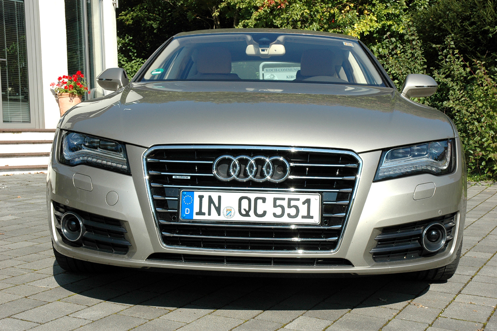 Audi A7 Sportback: Blick auf die Frontpartie. 