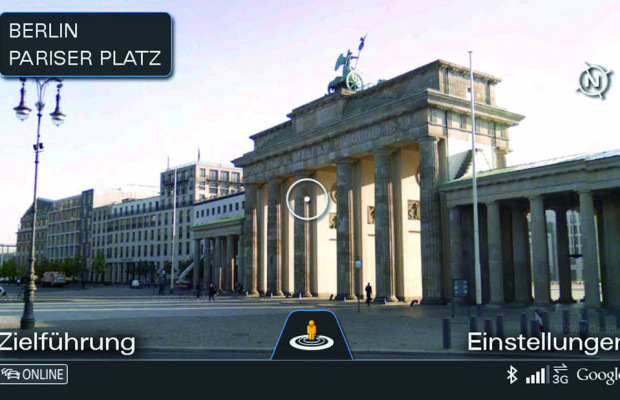 Audi Connect und Google Street View bieten Navigation mit realitätsgetreuer Straßenansichten