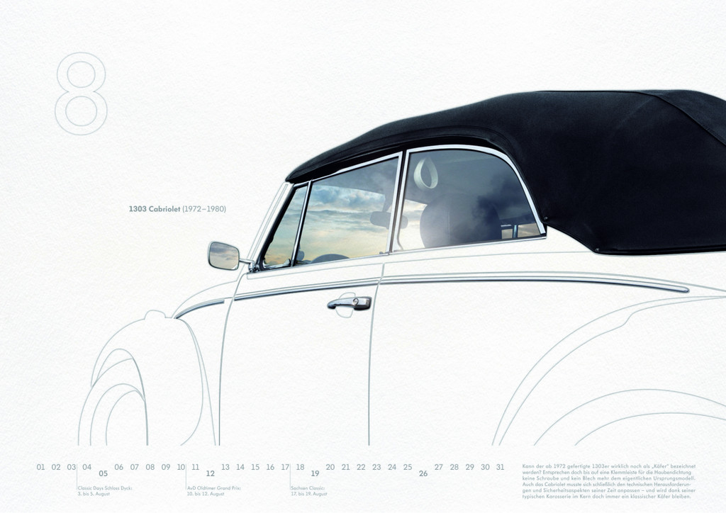 Berühren erwünscht: Der Volkswagen-Classic-Kalender 2012 ist da