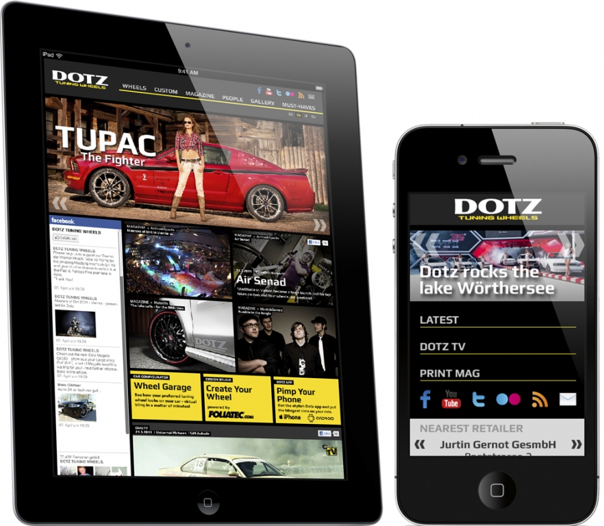 Dotz Tuning Wheels mit neuer Website