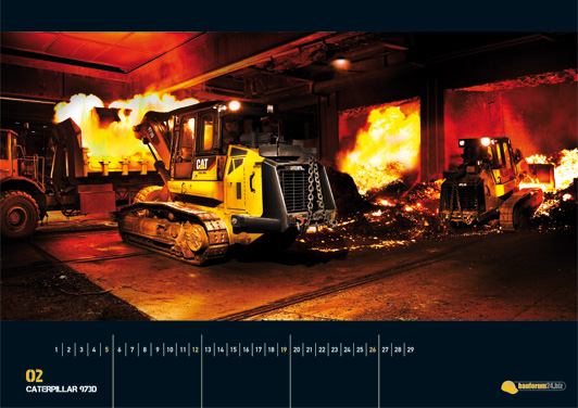 Gigantische Monster - der Baumaschinen-Kalender 2012
