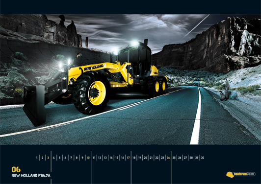 Gigantische Monster - der Baumaschinen-Kalender 2012