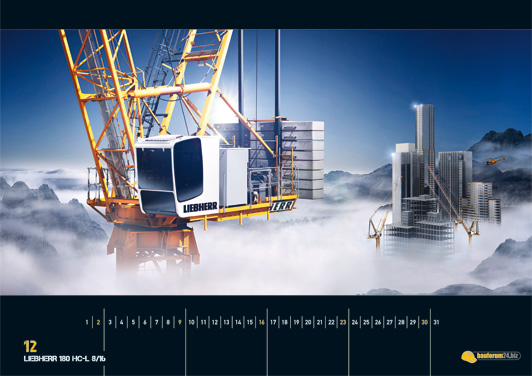 Gigantische Monster - der Baumaschinen-Kalender 2012