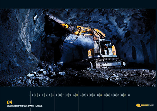 Gigantische Monster - der Baumaschinen-Kalender 2012