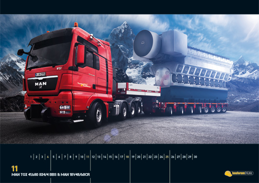 Gigantische Monster - der Baumaschinen-Kalender 2012