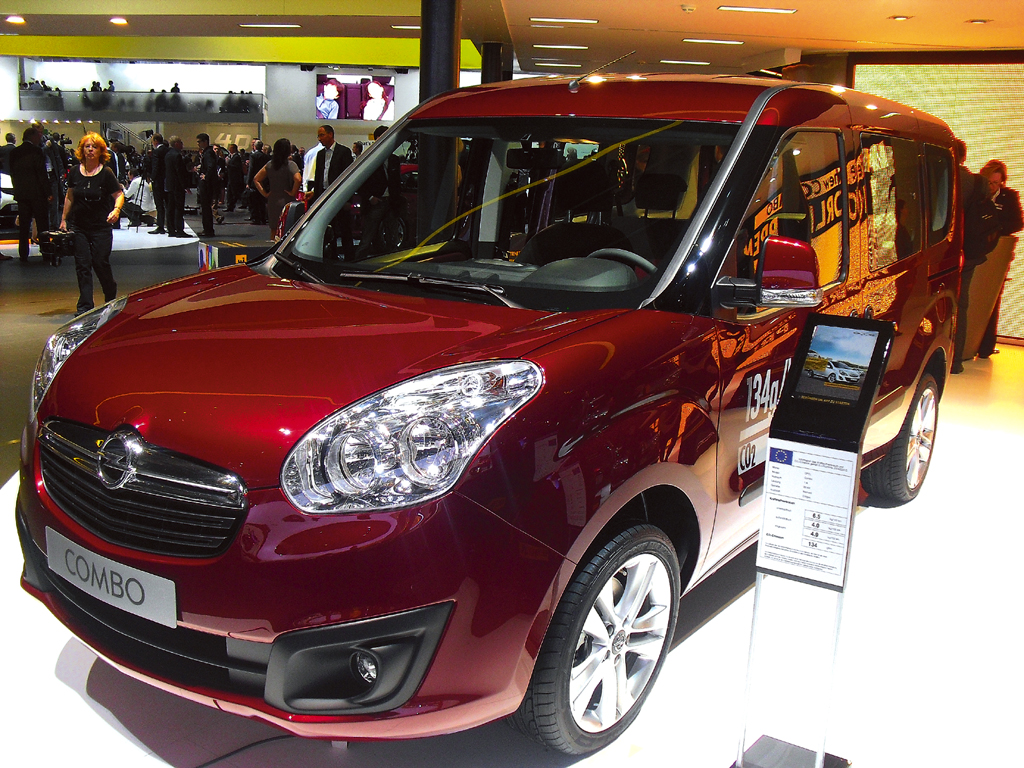 Neu 2012 bei Opel: Combo, hier bei der IAA 2012 in Frabkfurt/Main.