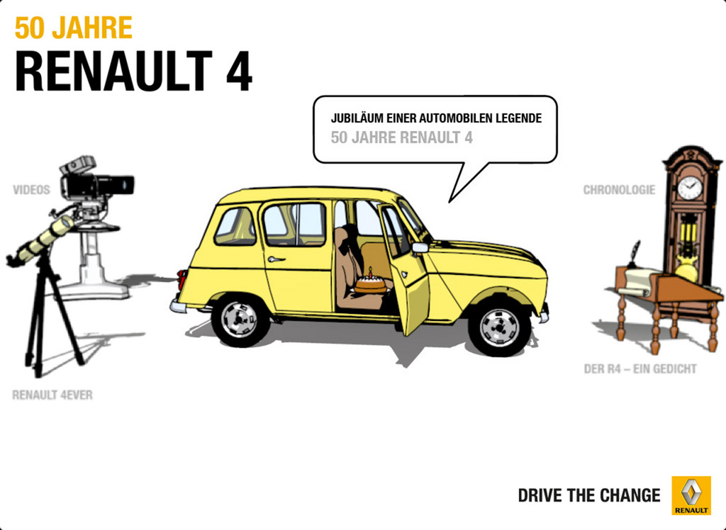 Renault bietet App für Fans und Freunde des Renault 4