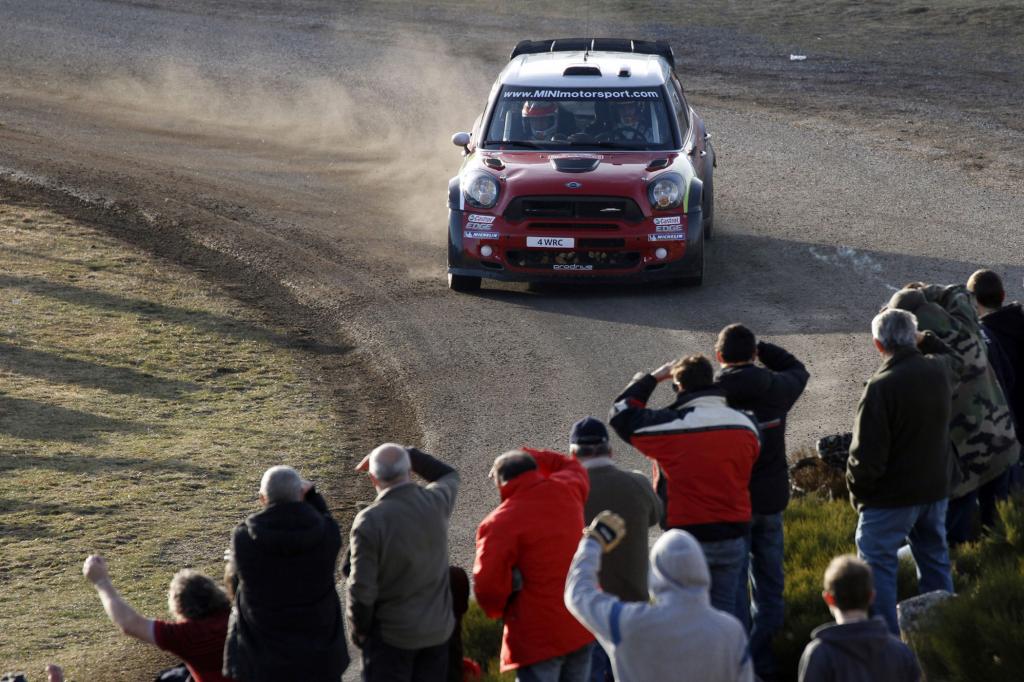 Der Mini bei der Rallye in Action