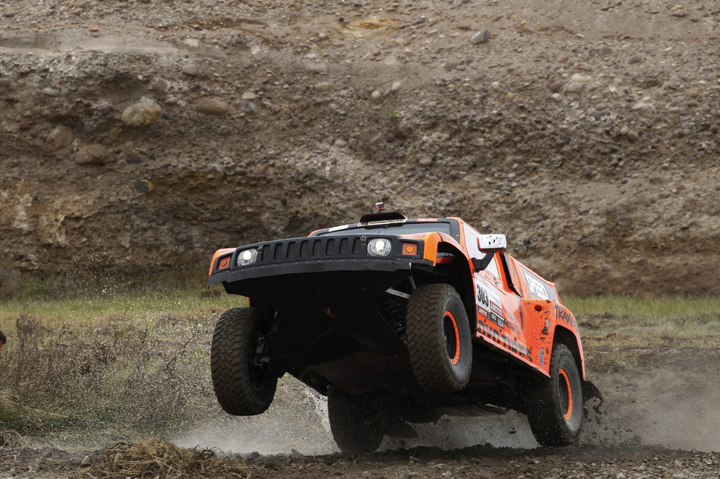 Der mächtige Hummer von Robby Gordon.