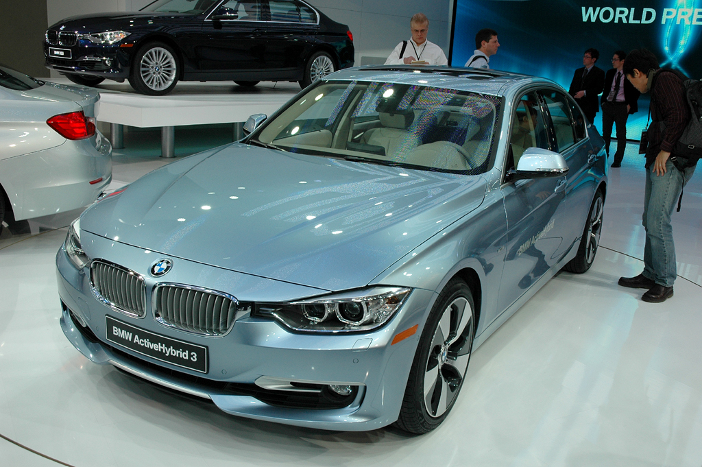 Deutsche Autobauer in den USA, hier BMW mit dem ActiveHybrid 3 gerade in Detroit. 