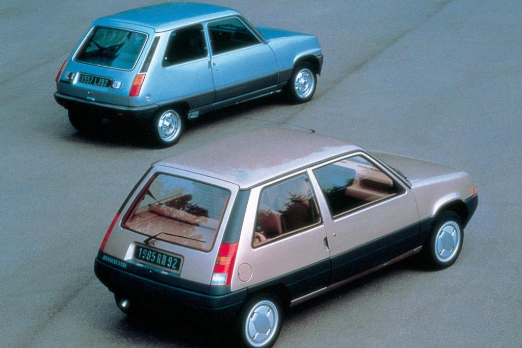 Erste und zweite Generation des R 5 im Vergleich