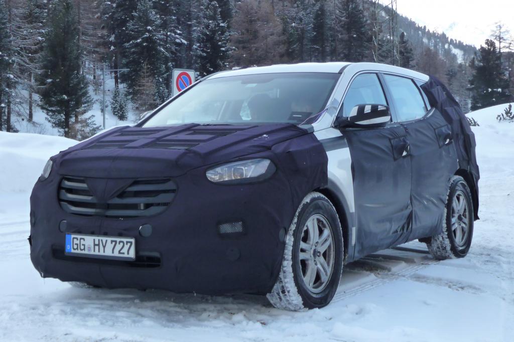 Erwischt: Erlkönig Hyundai ix45 - Santa-Fe-Nachfolger im Tiefschnee