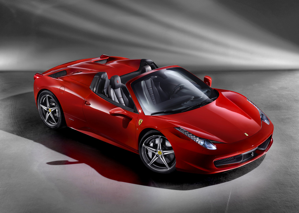 Ferrari 458 Spyder.