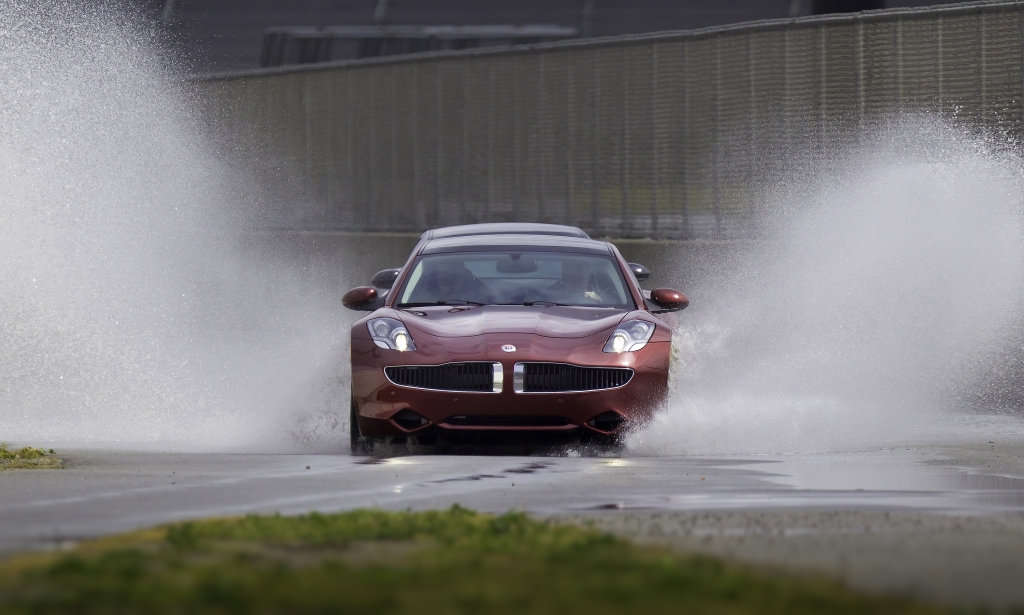 Fisker Karma bei Harrots im Schaufenster