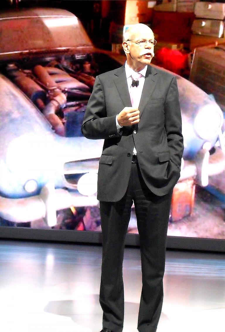 Gelassen: Daimler-/Mercedes-Chef Zetsche beim Neujahrsempfang in Detroit. 