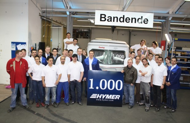 Hymer Eriba Touring: 1.000ster Caravan verlässt das Band