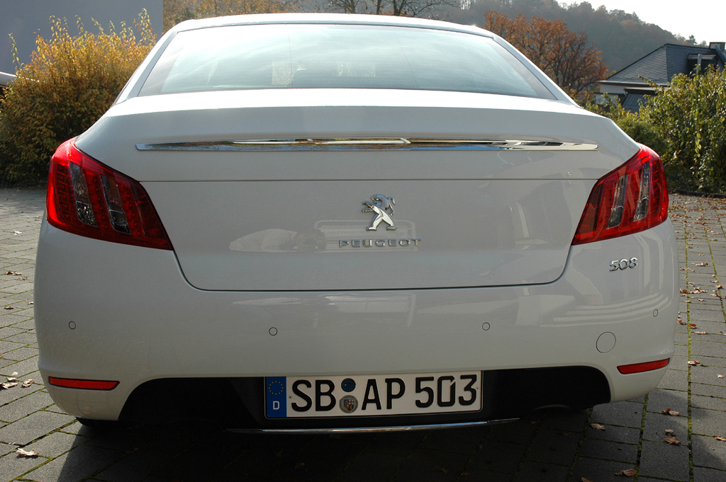 Peugeot 508: Blick auf die Heckpartie. 