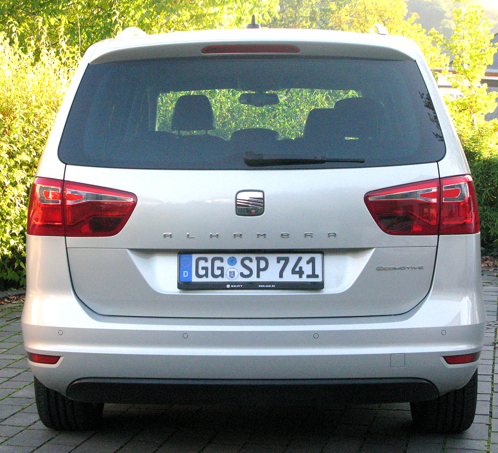 Seat Alhambra: Blick auf die Heckpartie. 