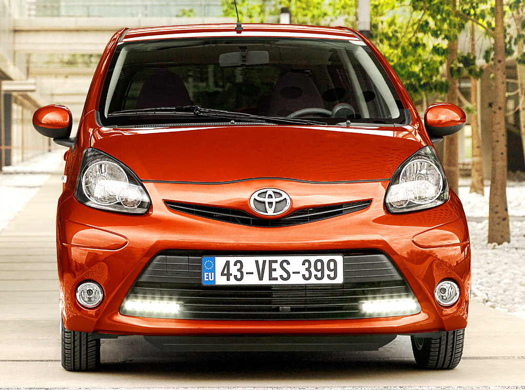 Toyota Aygo: Blick auf die Frontpartie des Citroën-C1- und Peugeot-107-Schwestermodells. 