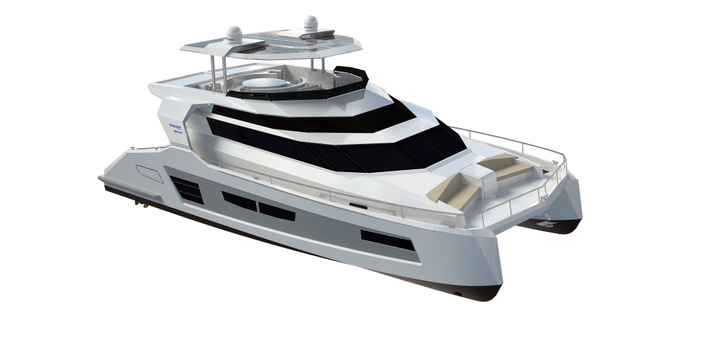 boot Düsseldorf 2012: Octagon i54PC – Motorkatamaran feiert Weltpremiere