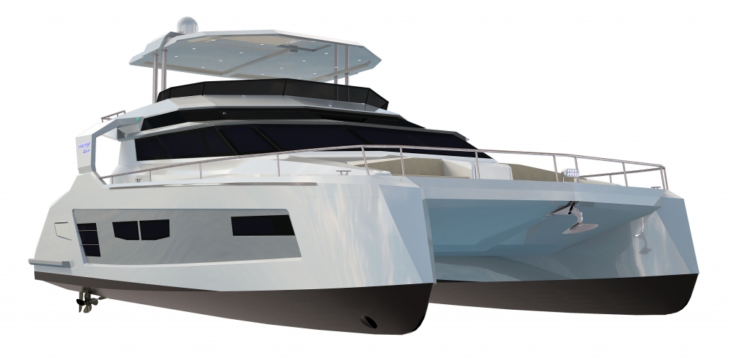 boot Düsseldorf 2012: Octagon i54PC – Motorkatamaran feiert Weltpremiere