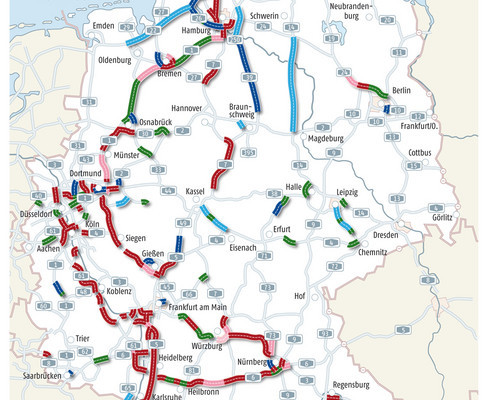 ADAC: Staus summierten sich 2011 auf 450 000 Kilometer