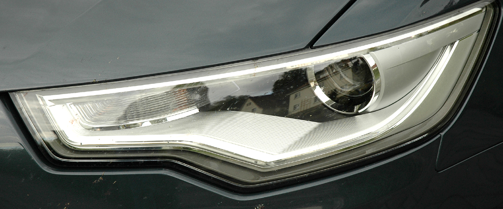Audi A6: Moderne Leuchteinheit vorn.