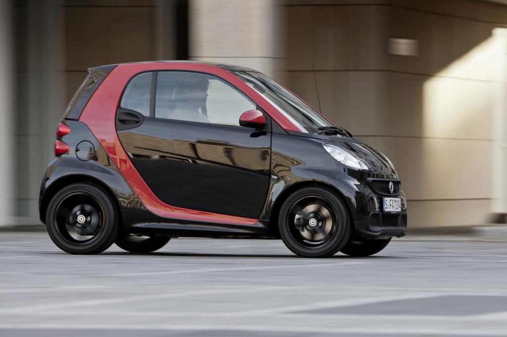 Der Fortwo Sharpred ist auf 1.800 Fahrzeuge limitiert