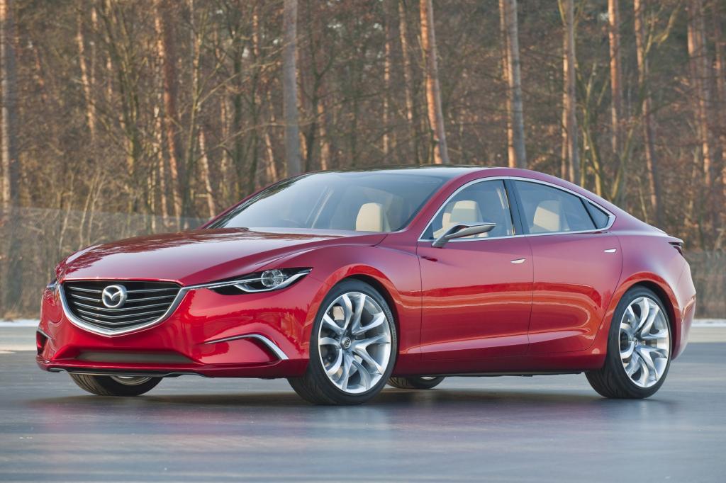 Die Studie Mazda Takeri kommt Ende 2012 weigehend unverändert als Mazda6 auf den Markt