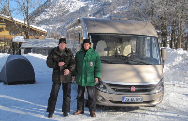 Gewinner schlafen im Wohnmobil