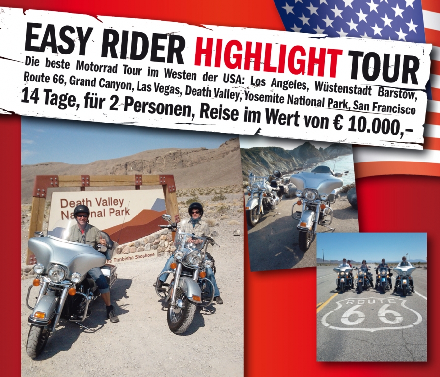Hein Gericke verlost USA Reise
